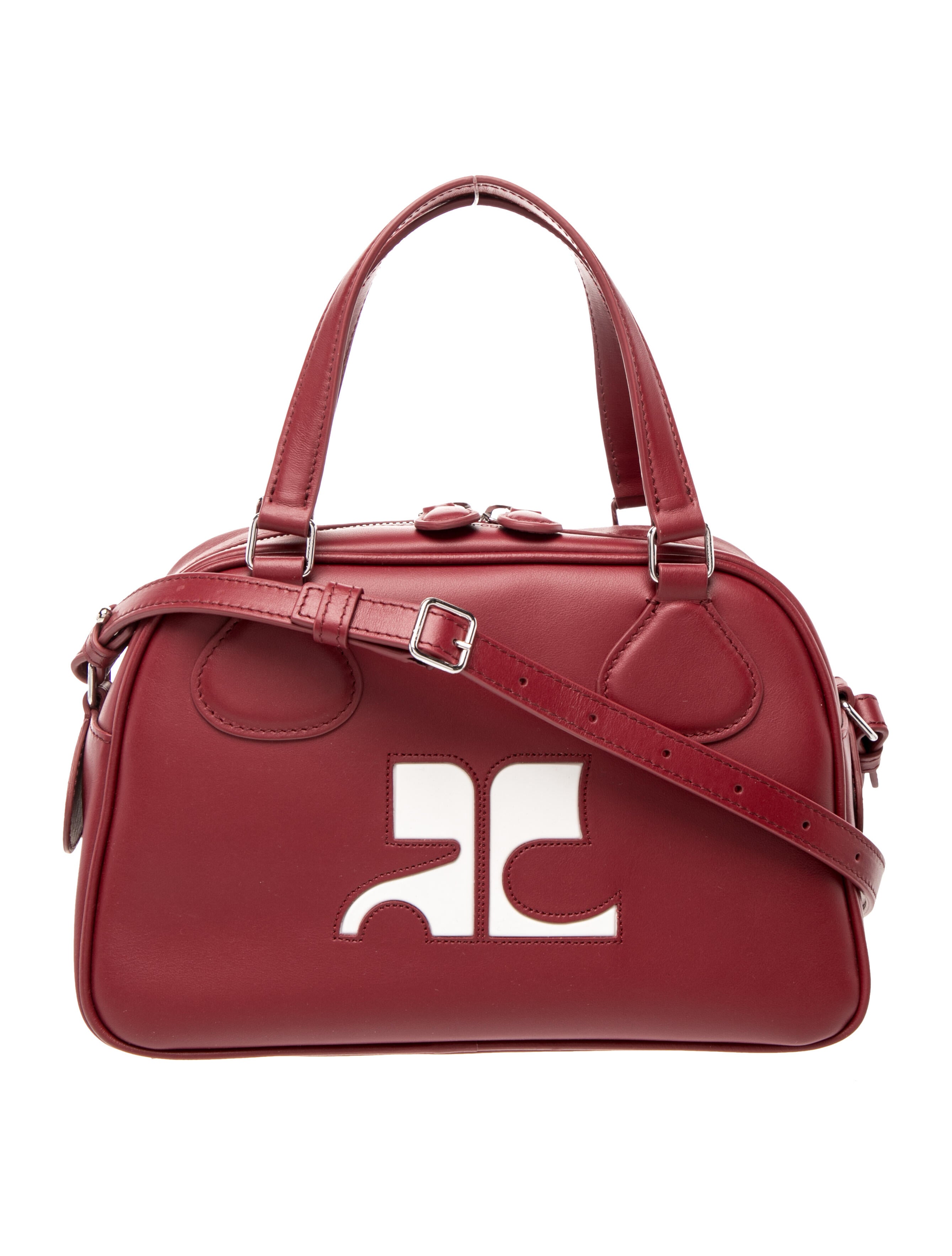 Courrèges Leather Shoulder Bag